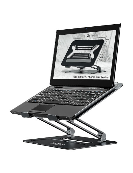 Soporte Ajustable para Laptop Urmust X1 Negro 10-17" Soporte Ajustable para Laptop Urmust X1 Negro 10-17"