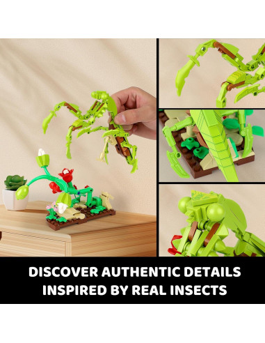 Juego de Construcción Insectos BseSparklion 815 Piezas STEM