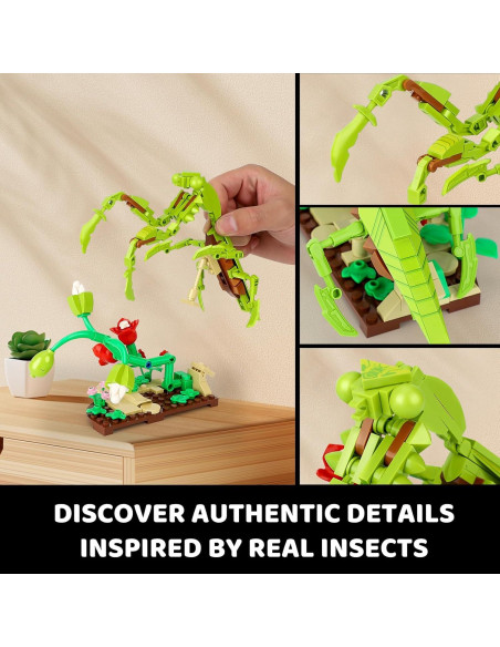 Juego de Construcción Insectos BseSparklion 815 Piezas STEM