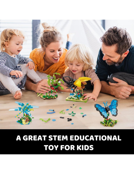 Juego de Construcción Insectos BseSparklion 815 Piezas STEM