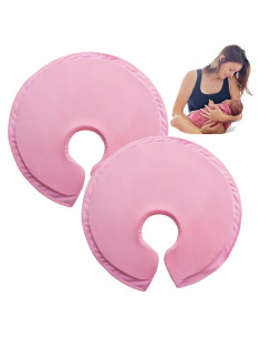 Compresas de Gel Suave HiFineCare para Senos Rosa 27.8x23.4cm