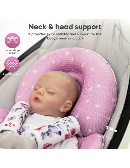 Inserto Infantil Mamatepe Rosa Blush para 4moms y Graco Inserto Infantil Mamatepe Rosa Blush para 4moms y Graco