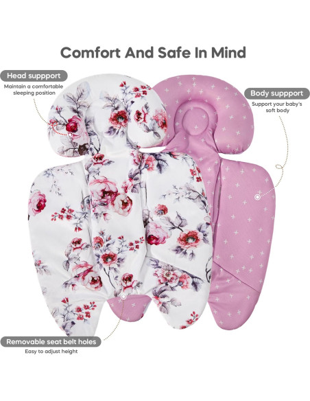 Inserto Infantil Mamatepe Rosa Blush para 4moms y Graco Inserto Infantil Mamatepe Rosa Blush para 4moms y Graco