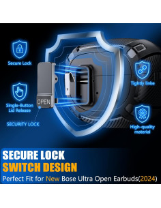 Funda Dura Militar para Auriculares Bose Ultra Open 2024 - Negro 2