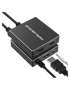 Divisor DisplayPort a 2 HDMI 4K 60Hz Pubiohs - Multitarea