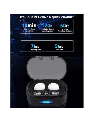 Auriculares Inalámbricos Volt Plus Tech MD06 Bluetooth 5.3 36H