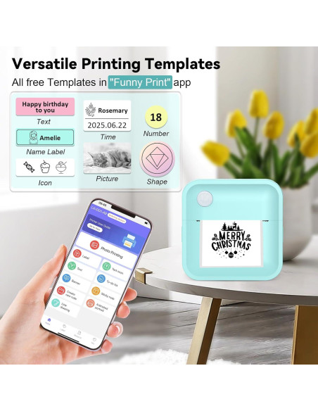 Impresora de Etiquetas Bluetooth INVISEN D1-New 12-50mm Impresora de Etiquetas Bluetooth INVISEN D1-New 12-50mm