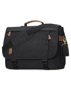 Bolsa Mensajera RAINSMORE para Laptop 17" Impermeable Negra