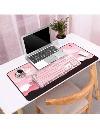 Teclado LANGTU Retroiluminado LED Rosa USB Membrana 104 Teclas