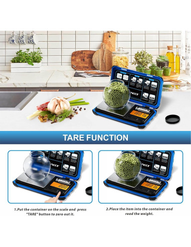 Báscula de bolsillo digital ACCT AI-200 200g 0.01g LCD