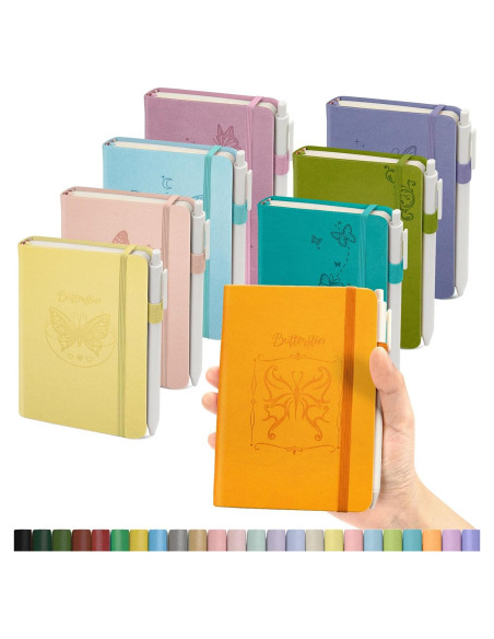 Paquete de 8 Cuadernos A6 Oucaru Colores de Caramelo