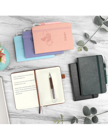 Paquete de 8 Cuadernos A6 Oucaru Colores de Caramelo