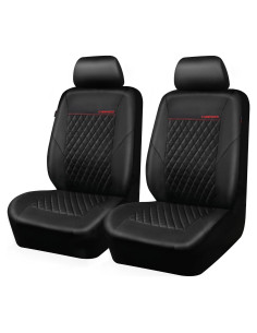 Funda de Asiento de Cuero CAR PASS ZT618PU-BK1L2 Negra Universal