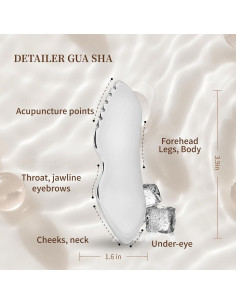 Herramienta Gua Sha de Acero Inoxidable ZminRN - Masaje Facial 2