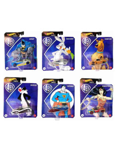 Conjunto de 6 Vehículos de Juguete Hot Wheels DC y Scooby