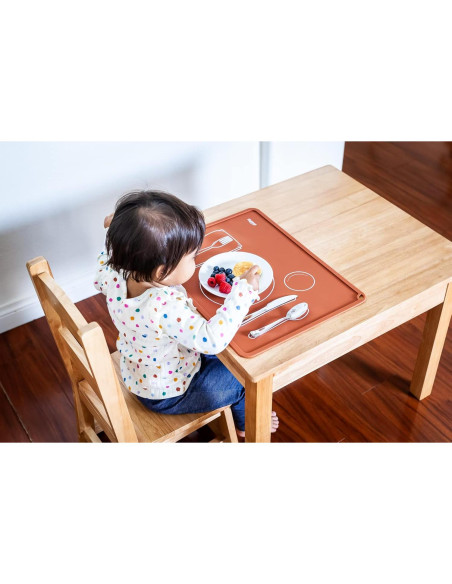 Mantel Individual Montessori Chamos - Set de 2 Silicona 41x31 cm