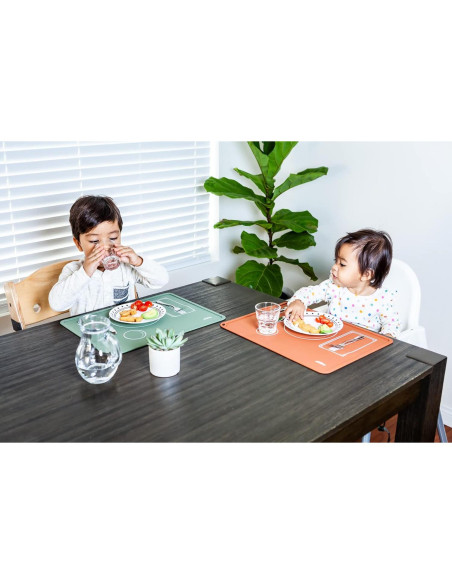 Mantel Individual Montessori Chamos - Set de 2 Silicona 41x31 cm