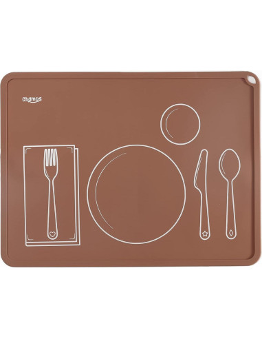 Mantel Individual Montessori Chamos - Set de 2 Silicona 41x31 cm