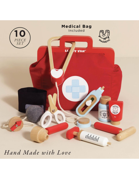Juego de Rol Médico de Madera Le Toy Van Honeybake 22 cm