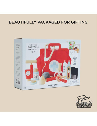 Juego de Rol Médico de Madera Le Toy Van Honeybake 22 cm