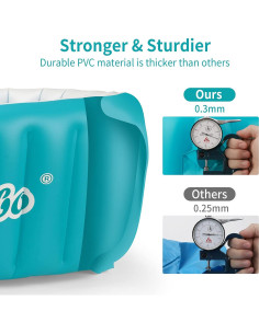 Tina Inflable para Bebés KAKA Azul 82x56cm Antideslizante 2