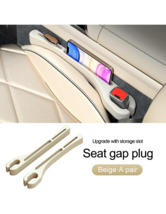 Juego de Relleno para Espacio entre Asiento y Consola Beige 2