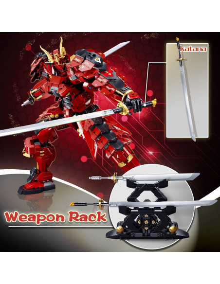 Conjunto de Bloques Samurai Mech BDXEJV 923 Pcs 33x36x20cm Conjunto de Bloques Samurai Mech BDXEJV 923 Pcs 33x36x20cm