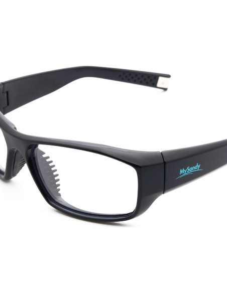 Gafas de Seguridad Mysandy Anti Niebla UV400 TR90 Negras