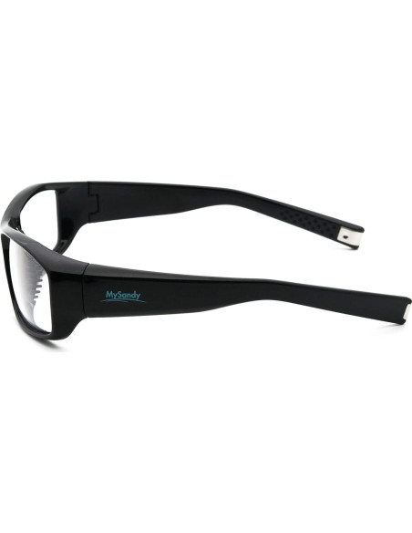 Gafas de Seguridad Mysandy Anti Niebla UV400 TR90 Negras
