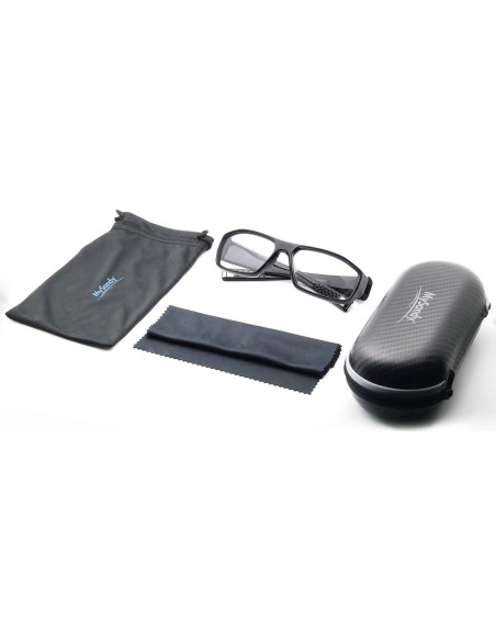 Gafas de Seguridad Mysandy Anti Niebla UV400 TR90 Negras