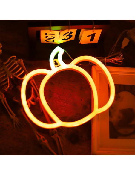 Luz de Calabaza LED YAOZHOU para Halloween y Otoño 21x24cm