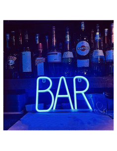 Cartel de Neón LED UrsaMajor Azul para Bar en Casa 28.5x19cm