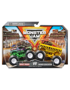 Camiones Monstruo Monster Jam Grave Digger y Higher Education 1:64