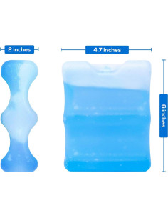 Paquete de Hielo Reutilizable Healthy Packers - 2 Unidades para 4 Latas 2