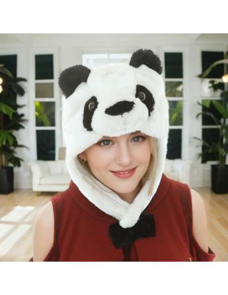 Sombrero de Peluche Panda Lindo Unisex para Adultos