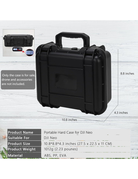 Estuche Duro Impermeable Dronside para Drone DJI Neo