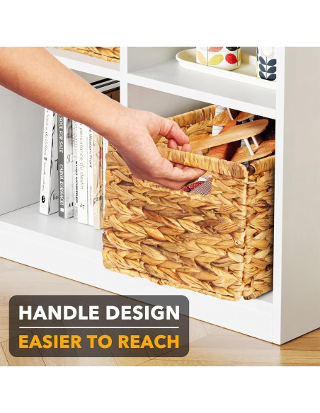 Cestas de Almacenamiento SpaceAid 4 Pack Mimbre 33x20.8x17.8 cm