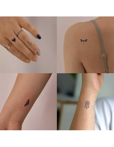 30 Hojas Tatuajes Temporales FUNTATTOO Impermeables 480 Diseños