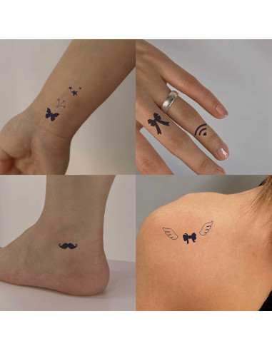 30 Hojas Tatuajes Temporales FUNTATTOO Impermeables 480 Diseños