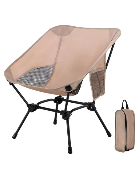 Silla de Camping Plegable TlaroRiz 600D Oxford Beige Silla de Camping Plegable TlaroRiz 600D Oxford Beige