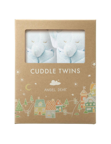 Set de Mantas Cuddle Twins Angel Dear Elefante Azul