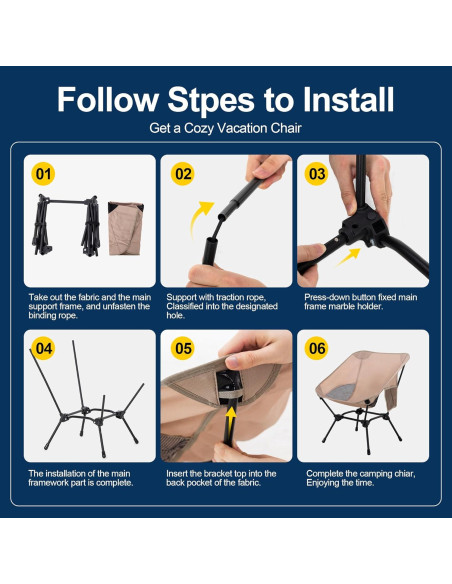 Silla de Camping Plegable TlaroRiz 600D Oxford Beige Silla de Camping Plegable TlaroRiz 600D Oxford Beige