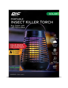Trampa de Insectos Solar PIC FLPT, Zapper de Moscas 600V 2