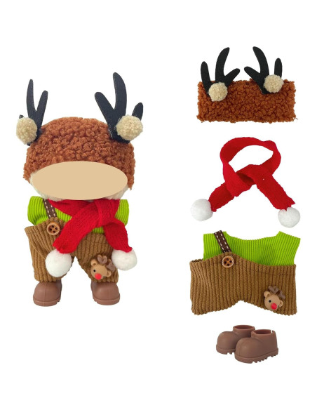 5 Conjuntos de Ropa de Muñeca de Navidad Ezcora 15-18cm