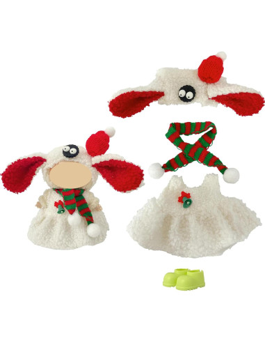 5 Conjuntos de Ropa de Muñeca de Navidad Ezcora 15-18cm