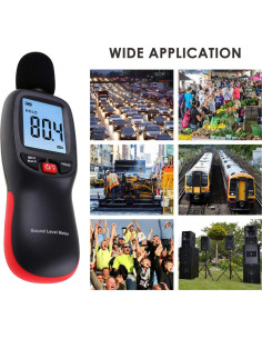 Medidor de Nivel de Sonido Digital DANOPLUS KB0267 30-130dBA 2