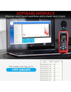Medidor de Nivel de Sonido Digital Danoplus KIB0390, 30-130 dB 2