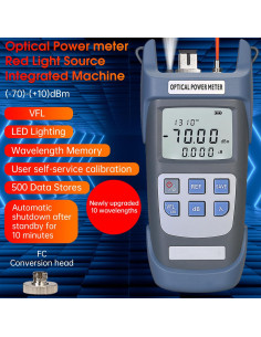 Medidor de Potencia Óptica Duogalia G710B 10Km 10 Longitudes 2