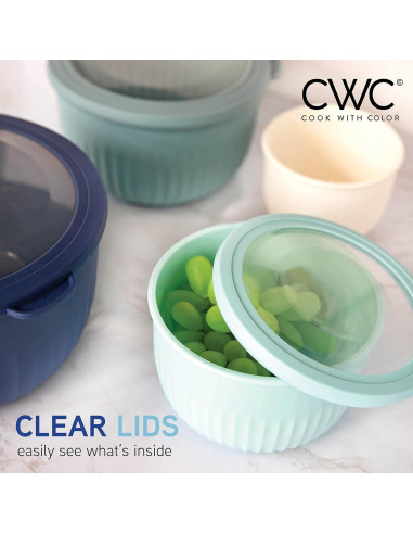 Juego de 8 Bols de Preparación Cook with Color - Azul