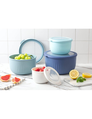 Juego de 8 Bols de Preparación Cook with Color - Azul